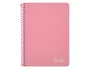 Liderpapel Cuaderno Espiral Witty A5 Tapa Dura Rosa 80 Hojas 90g Cuadro 4mm