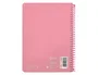 Liderpapel Cuaderno Espiral Witty A5 Tapa Dura Rosa 80 Hojas 90g Cuadro 4mm