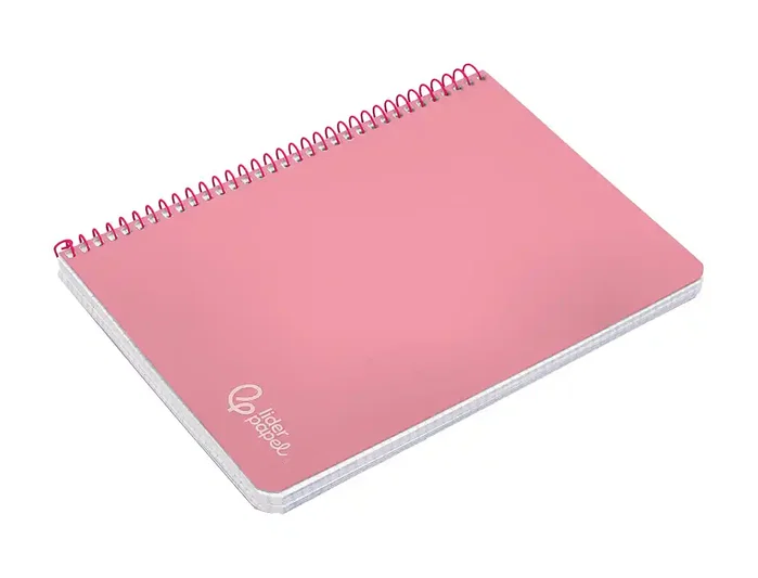 Liderpapel Cuaderno Espiral Witty A5 Tapa Dura Rosa 80 Hojas 90g Cuadro 4mm Liderpapel Cuaderno Espiral Witty A5 Tapa Dura Rosa 80 Hojas 90g Cuadro 4mm