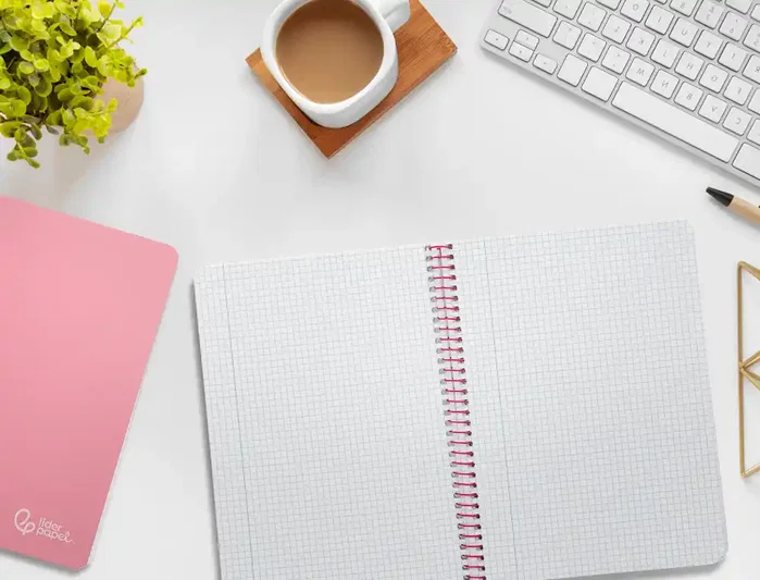 Liderpapel Cuaderno Espiral Witty A5 Tapa Dura Rosa 80 Hojas 90g Cuadro 4mm Liderpapel Cuaderno Espiral Witty A5 Tapa Dura Rosa 80 Hojas 90g Cuadro 4mm