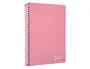 Liderpapel Cuaderno Espiral Witty A5 Tapa Dura Rosa 80 Hojas 90g Cuadro 4mm