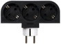 Simon Adaptador giratorio Schuko de 3 tomas