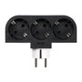 Simon Adaptador Giratorio Schuko 3 Tomas 16A 250V~ con Rotación 180° para Múltiples Espacios
