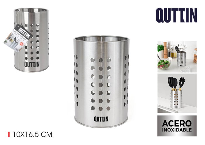 Quttin Set de 12 Botes para Utensilios Inox 10x16.5 cm Quttin Set de 12 Botes para Utensilios Inox 10x16.5 cm