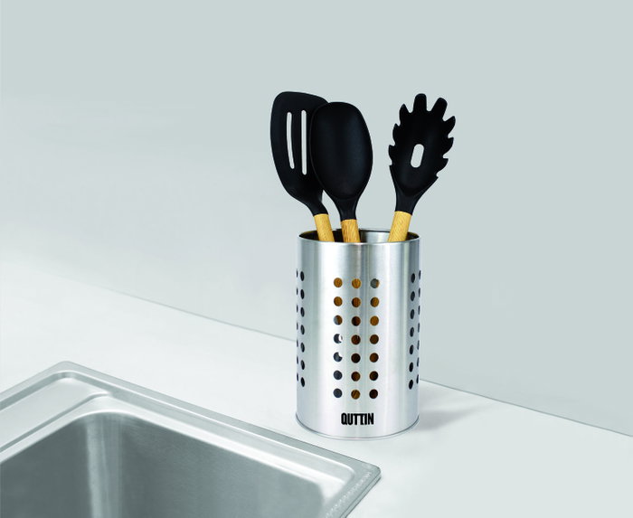 Quttin Set de 12 Botes para Utensilios Inox 10x16.5 cm Quttin Set de 12 Botes para Utensilios Inox 10x16.5 cm