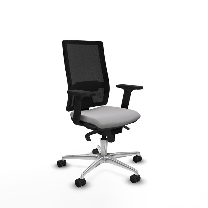 PIQUERAS Y CRESPO Silla de oficina Horna con mecanismo Sincro, Gris claro y Negro PIQUERAS Y CRESPO Silla de oficina Horna con mecanismo Sincro, Gris claro y Negro