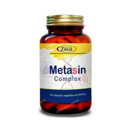 ZEUS Metasin Complex 60 Cap | Complemento Alimenticio para Niveles Normales de Colesterol y Glucosa con Berberina y Cardo Mariano