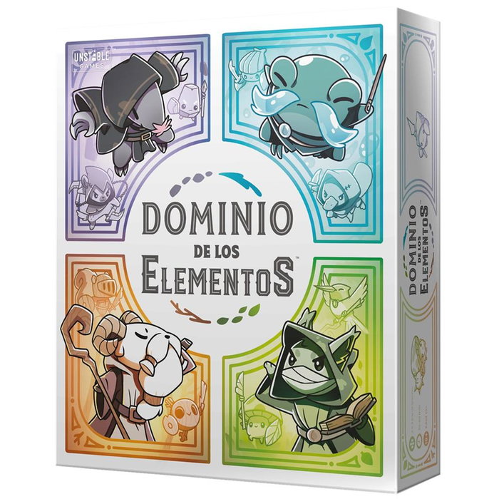 TeeTurtle Juego de Mesa Dominio de los Elementos Estrategia Fantasía Construcción de Mazos Español TEECON01ES