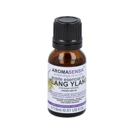 AROMASENSIA Aceite Esencial Ylang-Ylang 15ml - Relajante, Calmante, Cuidado Piel Seca y Pelo Dañado
