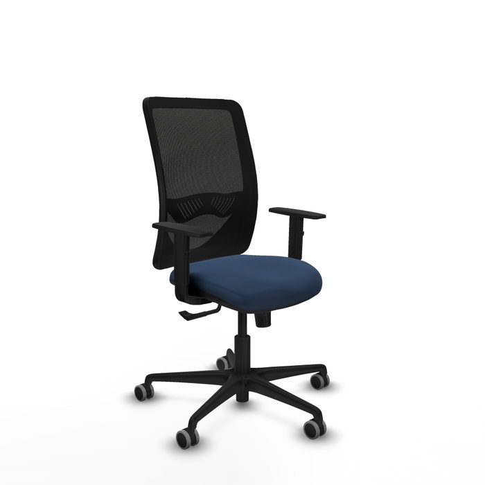 PIQUERAS Y CRESPO Silla de oficina Zulema con mecanismo Sincro Azul marino y Negro PIQUERAS Y CRESPO Silla de oficina Zulema con mecanismo Sincro Azul marino y Negro