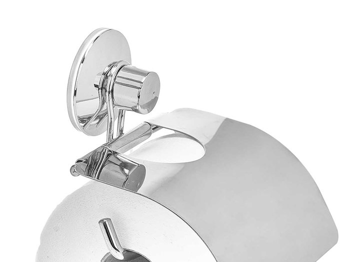 Berilo Portarrollo de acero con ventosa 13x17x3 cm metal (Set de 12)