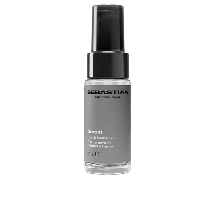 Sebastian Professionals Groom - Aceite para Cabello y Barba Hombre, 30 ml, Aporta Suavidad, Definición y Brillo Sebastian Professionals Groom - Aceite para Cabello y Barba Hombre, 30 ml, Aporta Suavidad, Definición y Brillo