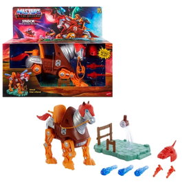 Mattel Masters of the Universe Origins Stridor Figura de Acción con Lanzaproyectiles, 19 Articulaciones, +6 Años