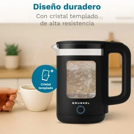 Grunkel Hervidor de Agua HV-18CWPNG 1500W 1.8L Acero Inoxidable