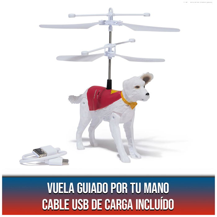 Spin Master Figura Krypto El Super Perro Volador DC COMICS 6073191 Juguete Volador para Niños +4 Años