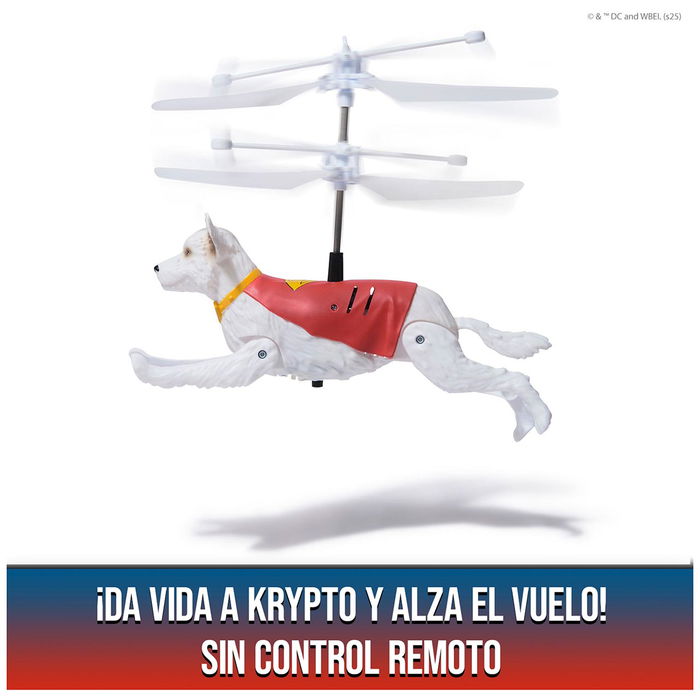 Spin Master Figura Krypto El Super Perro Volador DC COMICS 6073191 Juguete Volador para Niños +4 Años