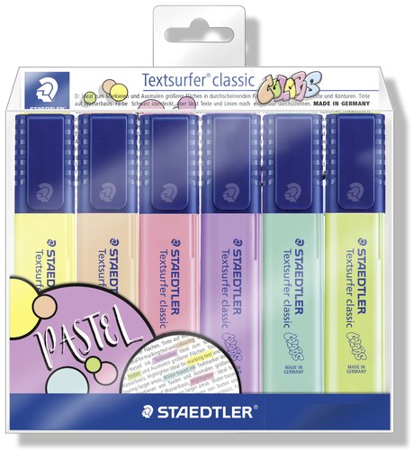 Staedtler Textsurfer Classic Pastel & Vintage, 6 unidades surtidas