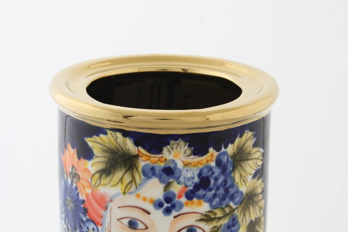 DKD Home Decor Jarrón de Porcelana Multicolor Cara DKD Home Decor Jarrón de Porcelana Multicolor Cara