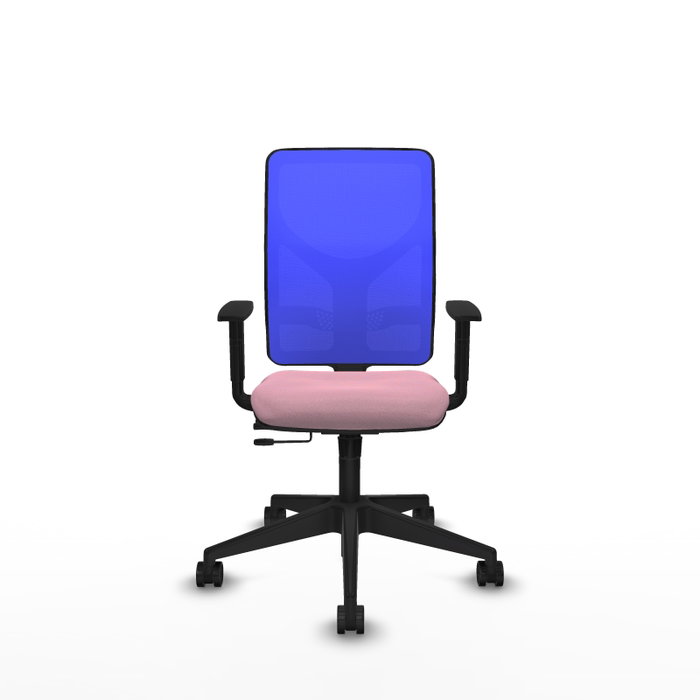 PIQUERAS Y CRESPO Silla de oficina Motilla Sincro/Traslack Rosa y Azul