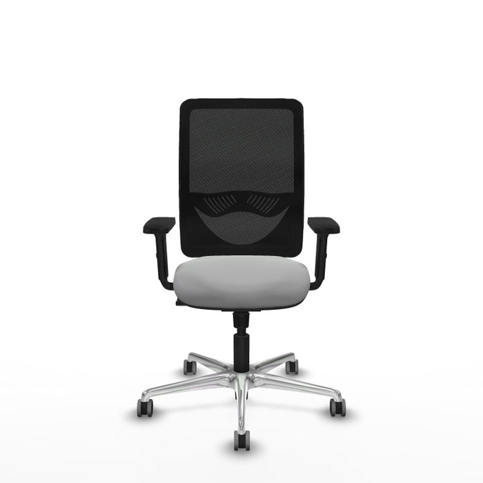 PIQUERAS Y CRESPO Silla de oficina Zulema con Mecanismo Sincro Gris claro y Negro PIQUERAS Y CRESPO Silla de oficina Zulema con Mecanismo Sincro Gris claro y Negro