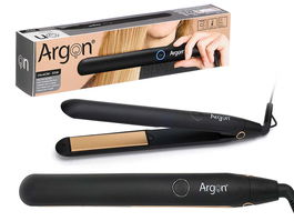 ARGON Plancha Pelo Larga 35W Negro Oro 31x3.5x3.5cm (Set de 6)
