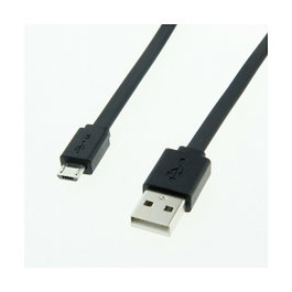 ROLINE Cable USB 2.0 de USB A a Micro USB B, 1 m, Negro