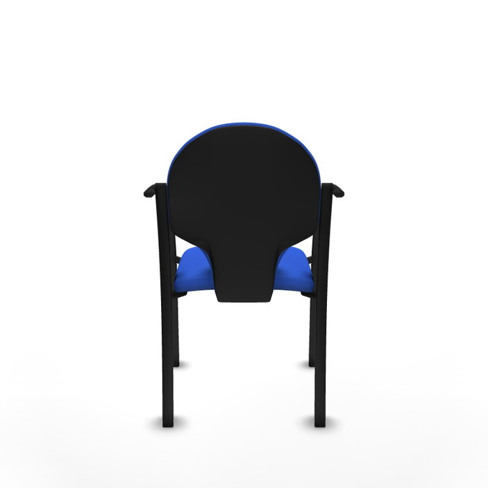 PIQUERAS Y CRESPO Silla Hellín Azul con Brazos Fijos