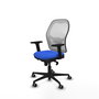 PIQUERAS Y CRESPO Silla de oficina Jorquera Azul y Blanco
