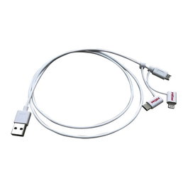 ROLINE Cable USB A a Micro-USB B de 1 m, Blanco