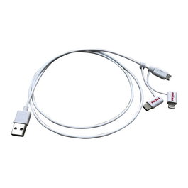 ROLINE 11.02.8329 Cable USB 2.0 A a Micro-USB B 1 m Macho/Macho, Blanco - Carga y Sincronización