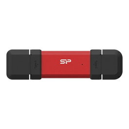 Silicon Power DS72 500GB USB 3.2 Gen 2 Memory Stick Type-A y Type-C 1050MB/s Rojo