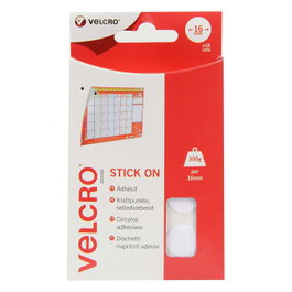 VELCRO VEL-EC60227 Cierre de velcro autoadhesivo Blanco 16 mm