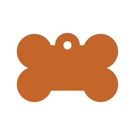 Placa identificativa para collar Imarc Bone Naranja