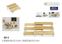 Confortime Set de 2 Estantes Cocina White