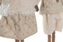 DKD Home Decor Figura Navidad Alpina Blanco Beige 18 x 44 x 25 cm (2 Unidades)