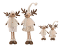 DKD Home Decor Figura Reno Extensible de Poliéster, Set de 2 unidades
