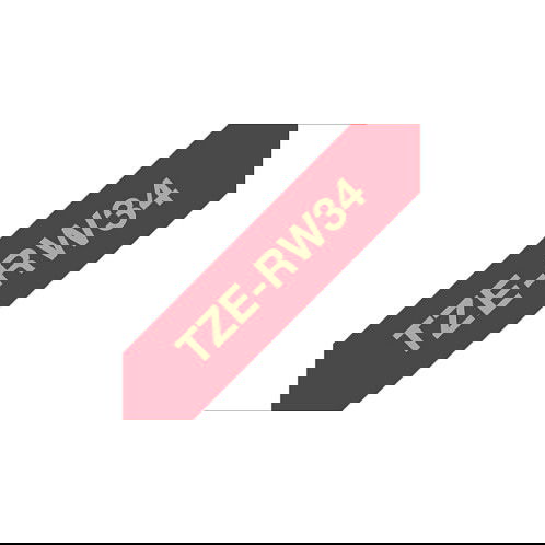 Brother TZe-RW34 Cinta para Etiquetadora P-touch Textil, Oro sobre Rojo, 12 mm x 4 m, Térmica Brother TZe-RW34 Cinta para Etiquetadora P-touch Textil, Oro sobre Rojo, 12 mm x 4 m, Térmica