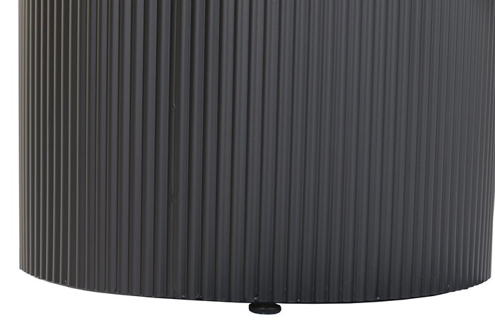 DKD Home Decor Mesa Redonda Comedor Negro 130 x 75 x 130 cm Metal
