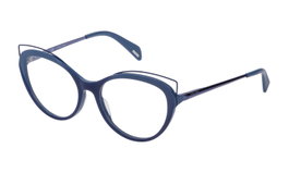 Police VPL930-5407B1 Gafas de Vista para Mujer Azul