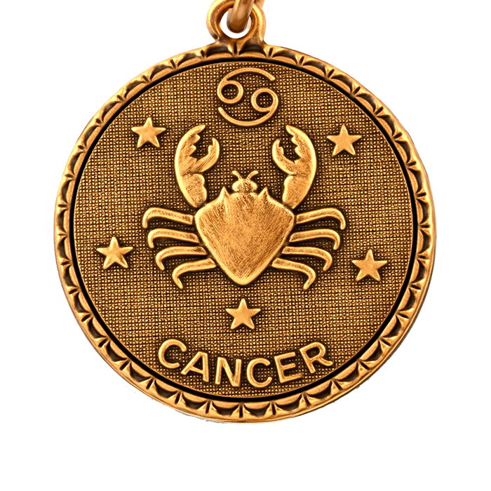 Alex And Ani Pulsera de Metal Dorado Cancer
