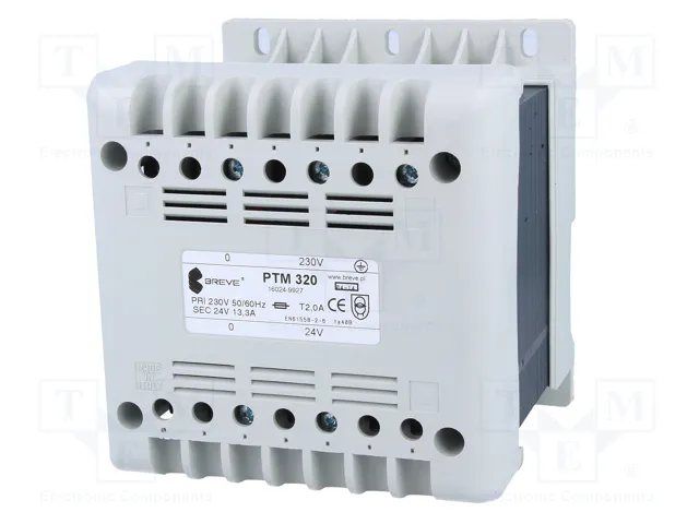 BREVE TUFVASSONS Transformador de red 320VA 230VAC/24V