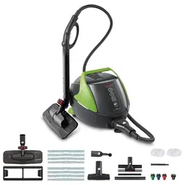 Polti VAPORETTO Pro 95 Turbo Flexi VAP8007411011658 - Limpiador a Vapor 1100W Multisuperficie 1.3L Negro y Verde