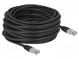 DeLOCK Cable de red Cat.6A S/FTP PE Outdoor 15 m Negro
