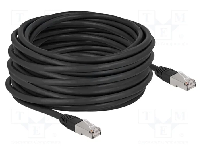 DeLOCK Cable de red Cat.6A S/FTP PE Outdoor 15 m Negro DeLOCK Cable de red Cat.6A S/FTP PE Outdoor 15 m Negro