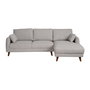 Sofá Chaise Longue Gris Tejido-Madera 240 X 155 X 86 cm