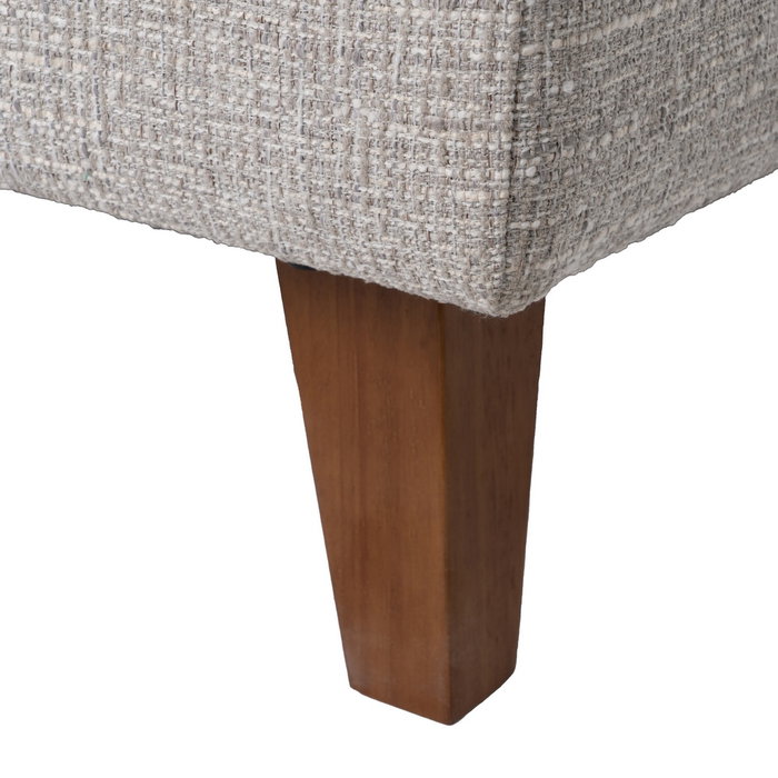 Sofá Chaise Longue Gris Tejido-Madera 240 X 155 X 86 cm