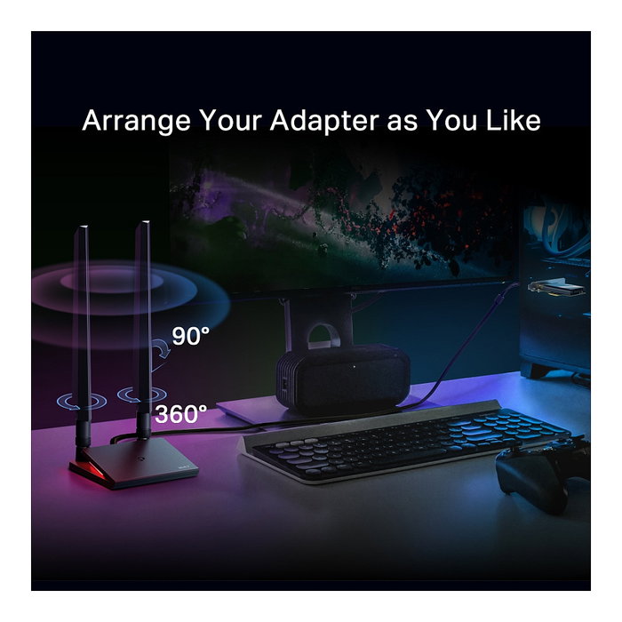 TP-Link Archer TBE550E Adaptador de Red Wi-Fi 7 y Bluetooth Tribanda