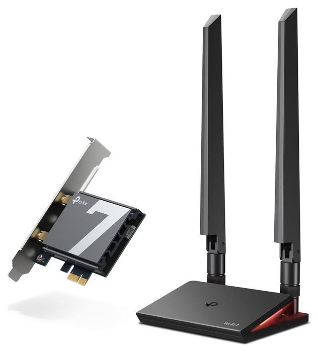 TP-Link Archer TBE550E Adaptador de Red Wi-Fi 7 y Bluetooth Tribanda