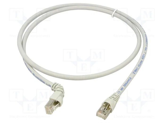 TELEGÄRTNER Patch cord Cat 6a S/FTP 1m gris TELEGÄRTNER Patch cord Cat 6a S/FTP 1m gris