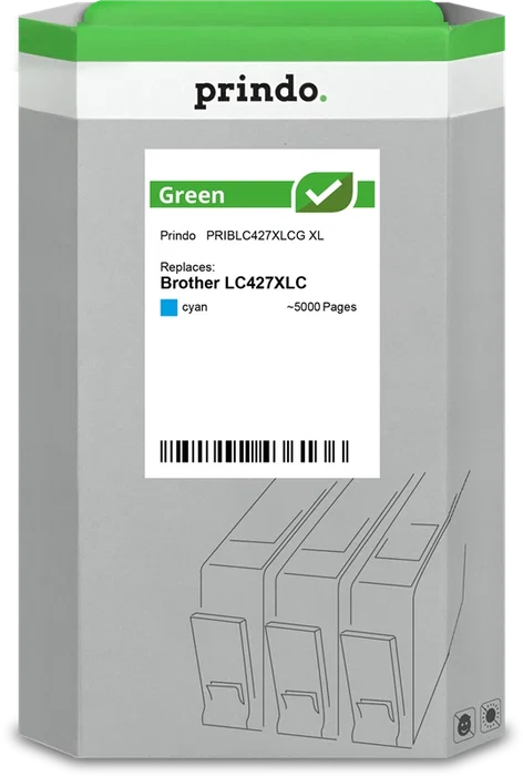 Prindo Cartucho de tinta Cian Green XL PRIBLC427XLCG Prindo Cartucho de tinta Cian Green XL PRIBLC427XLCG
